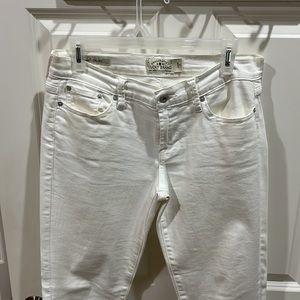 Lucky Brand White Straight Leg Jeans